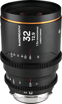 Laowa Nanomorph LF 32mm T2.9 1.5X (Amber) - Arri PL/Canon EF