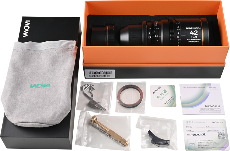 Laowa Nanomorph LF 42mm T2.9 1.5X (Amber) - Arri PL/Canon EF - 5