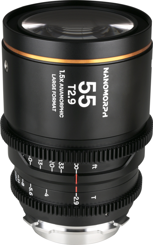 Laowa Nanomorph LF 55mm T2.9 1.5X (Amber) - Arri PL/Canon EF - 2