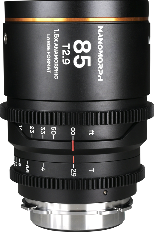 Laowa Nanomorph LF 85mm T2.9 1.5X (Amber) - Arri PL/Canon EF