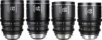 Laowa Nanomorph&nbsp;LF Prime&nbsp;4-Lens&nbsp;Bundle &nbsp;(32+42+55+85mm) Silver - Arri PL/ Canon EF