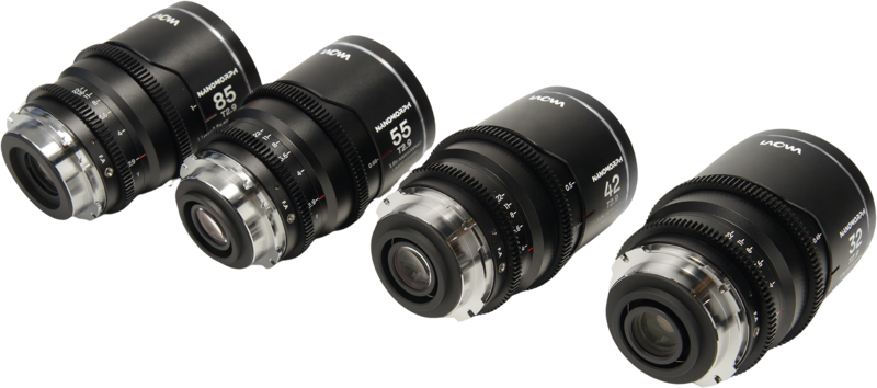 Laowa Nanomorph&nbsp;LF Prime&nbsp;4-Lens&nbsp;Bundle &nbsp;(32+42+55+85mm) Silver - Arri PL/ Canon EF - 4