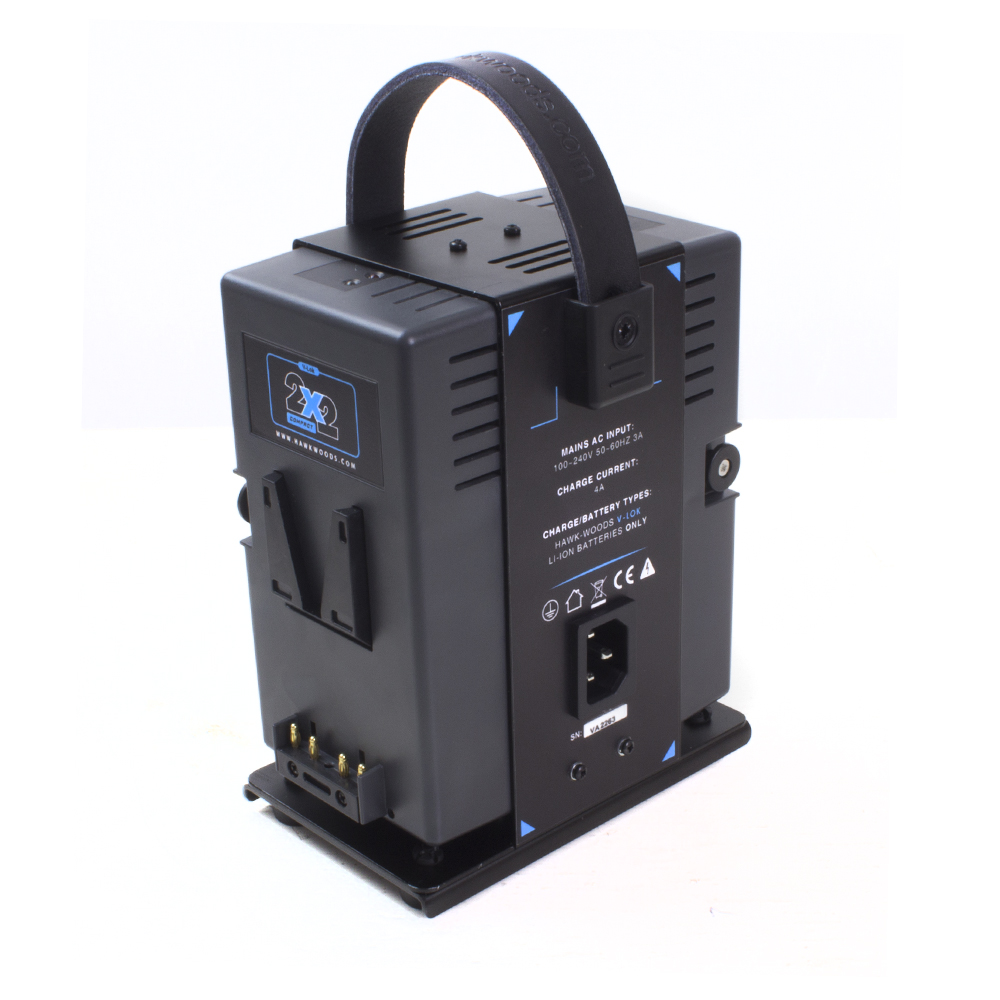 Hawk-Woods V-mount  VL-2X2C 2-Channel 4A V-Lok Simultaneous Ultra fast charger  - 4