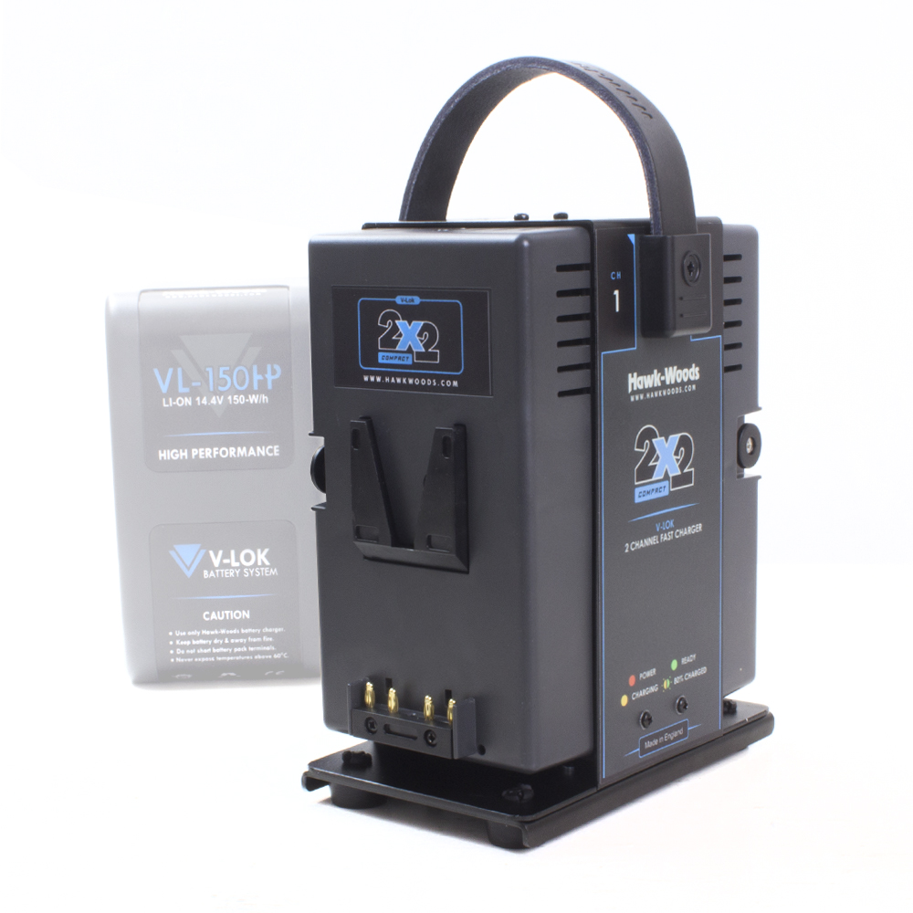 Hawk-Woods V-mount  VL-2X2C 2-Channel 4A V-Lok Simultaneous Ultra fast charger  - 3
