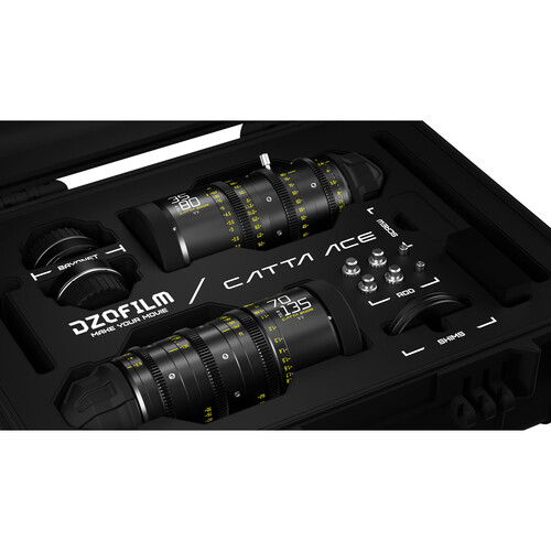 DZOFilm Catta Ace 35-80 & 70-135mm T2.9 Cine Zoom Lens PL/EF Bundle Black - 5