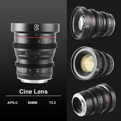 MEIKE 85mm T2.2 Manuel Focus Cinema Prime Lins (E Mount)  - 6