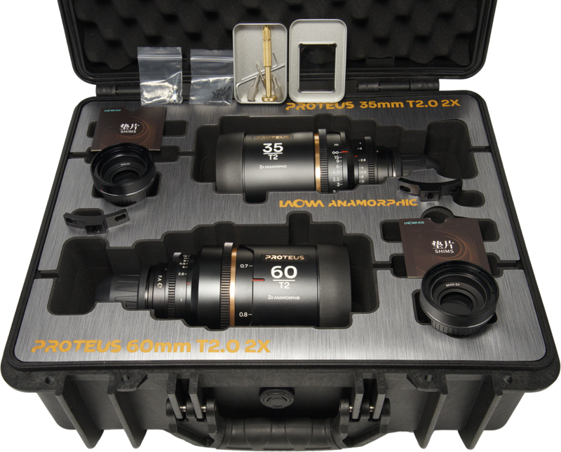 Laowa Proteus 2X Anamorphic 2-Lens Bundle Set A (35mm, 60mm) - Amber - Arri PL/Canon EF - 5