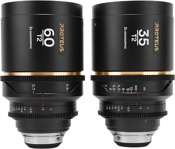 Laowa Proteus 2X Anamorphic 2-Lens Bundle Set A (35mm, 60mm) - Amber - Arri PL/Canon EF