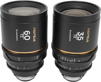 Laowa Proteus 2X Anamorphic 2-Lens Bundle Set A (35mm, 60mm) - Amber - Arri PL/Canon EF
