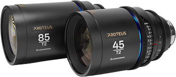 Laowa Proteus 2X Anamorphic 2-Lens Bundle Set B (45mm, 85mm) - Blue - Arri PL/Canon EF