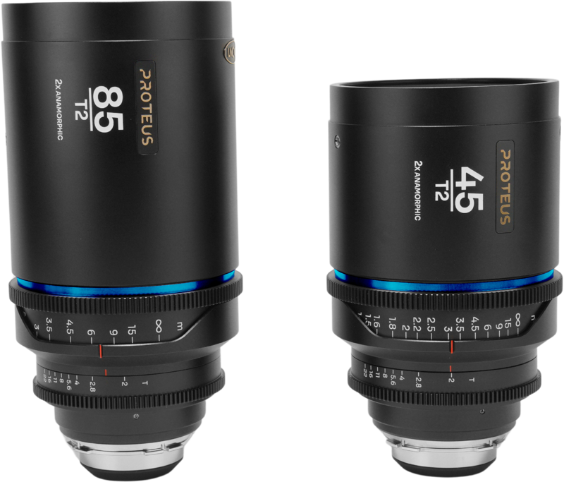 Laowa Proteus 2X Anamorphic 2-Lens Bundle Set B (45mm, 85mm) - Blue - Arri PL/Canon EF