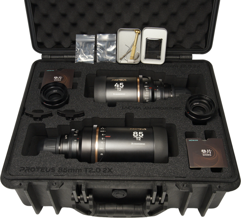 Laowa Proteus 2X Anamorphic 2-Lens Bundle Set B (45mm, 85mm) - Amber - Arri PL/Canon EF - 5
