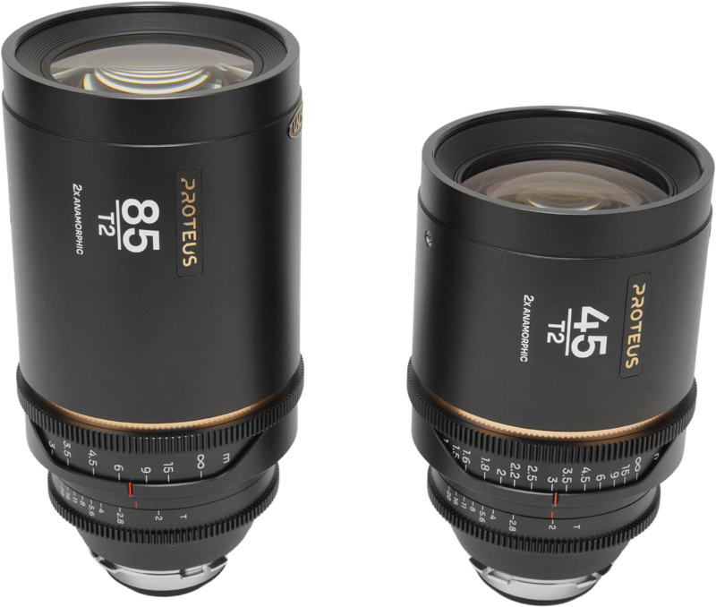 Laowa Proteus 2X Anamorphic 2-Lens Bundle Set B (45mm, 85mm) - Amber - Arri PL/Canon EF - 2