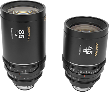 Laowa Proteus 2X Anamorphic 2-Lens Bundle Set B (45mm, 85mm) - Silver - Arri PL/Canon EF
