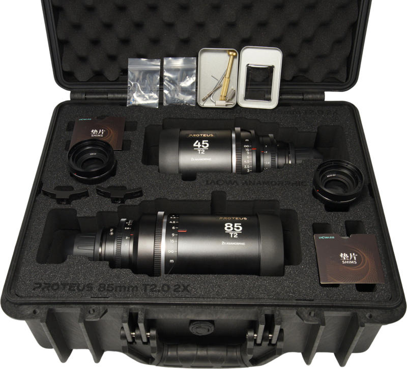 Laowa Proteus 2X Anamorphic 2-Lens Bundle Set B (45mm, 85mm) - Silver - Arri PL/Canon EF - 5