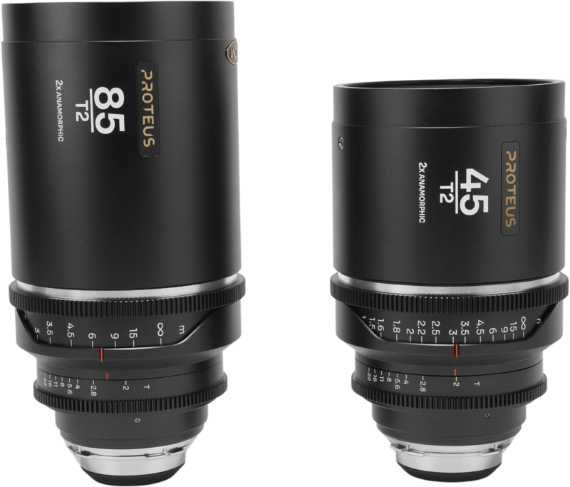 Laowa Proteus 2X Anamorphic 2-Lens Bundle Set B (45mm, 85mm) - Silver - Arri PL/Canon EF