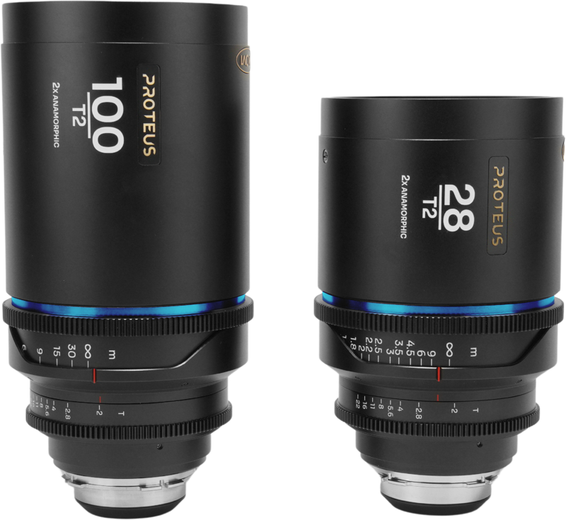 Laowa Proteus 2X Anamorphic 2-Lens Bundle Set C (28mm, 100mm) - Blue - Arri PL/Canon EF