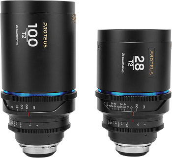 Laowa Proteus 2X Anamorphic 2-Lens Bundle Set C (28mm, 100mm) - Blue - Arri PL/Canon EF