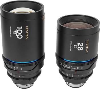 Laowa Proteus 2X Anamorphic 2-Lens Bundle Set C (28mm, 100mm) - Blue - Arri PL/Canon EF
