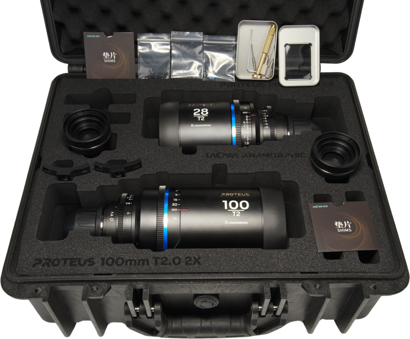 Laowa Proteus 2X Anamorphic 2-Lens Bundle Set C (28mm, 100mm) - Blue - Arri PL/Canon EF - 5