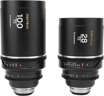 Laowa Proteus 2X Anamorphic 2-Lens Bundle Set C (28mm, 100mm) - Silver - Arri PL/Canon EF