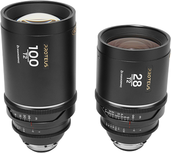 Laowa Proteus 2X Anamorphic 2-Lens Bundle Set C (28mm, 100mm) - Silver - Arri PL/Canon EF