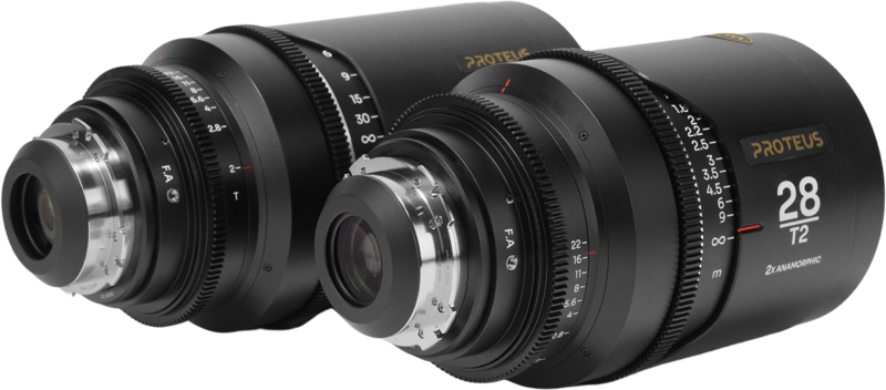 Laowa Proteus 2X Anamorphic 2-Lens Bundle Set C (28mm, 100mm) - Silver - Arri PL/Canon EF - 4