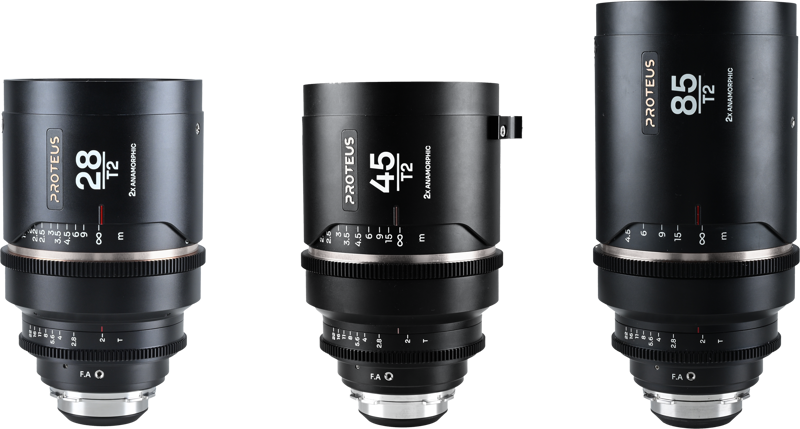 Laowa Proteus Flex 2X Anamorphic 3-Lens Bundle Set A (28mm, 45mm, 85mm)-Arri PL/Canon EF