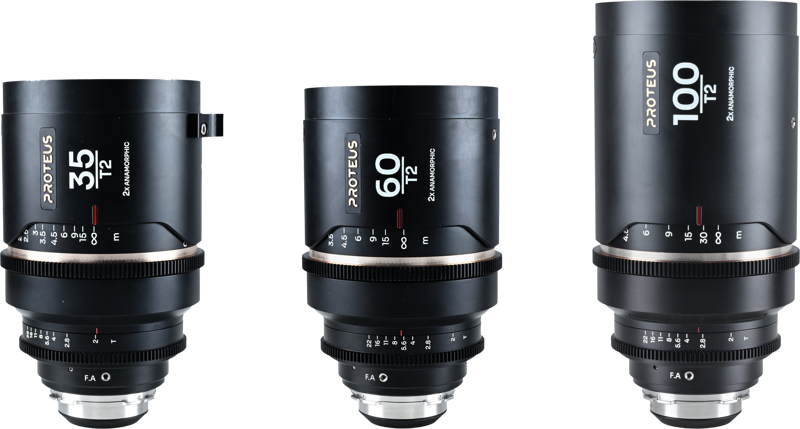 Laowa Proteus Flex 2X Anamorphic 3-Lens Bundle Set B (35mm, 60mm, 100mm)-Arri PL/Canon EF