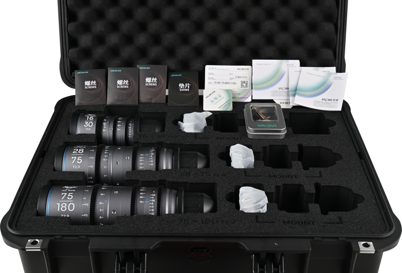 Laowa Ranger FF Lite (16-30mm,28-75mm, 75-180mm) Cine Lens 3-Lens Bundle - Arri PL/Canon EF - 3