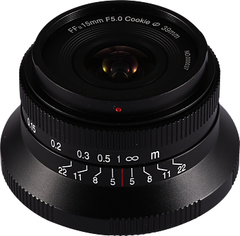 Laowa 15mm f/5 Cookie FF (Auto Aperture - Black) - Sony FE