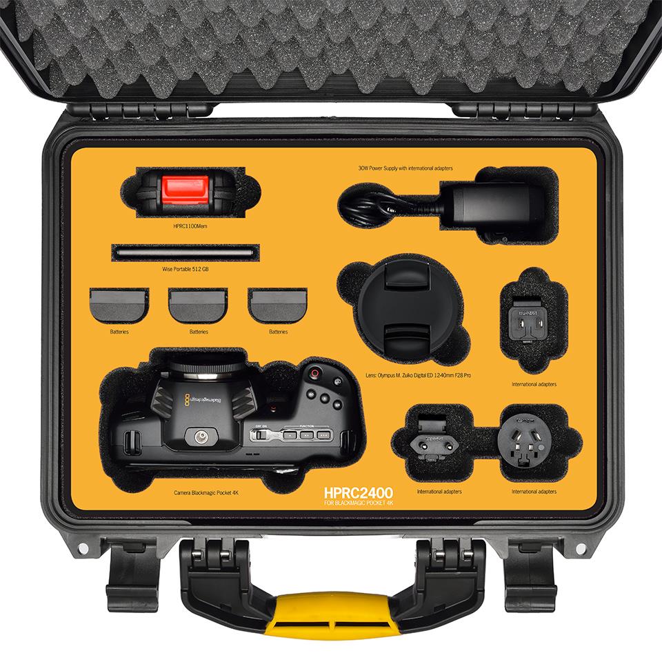HPRC 2400  Hard Case For Blackmagic Pocket 4k - 2
