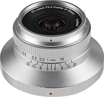 Laowa 15mm f/5 Cookie FF  (Auto Aperture - Silver) - Nikon Z