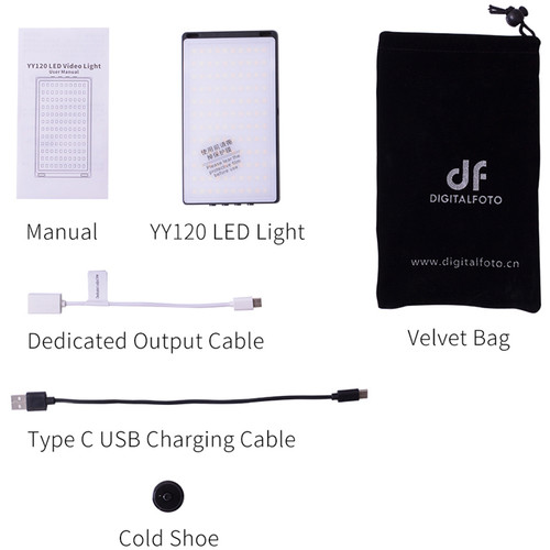 Digitalphoto Led yy120 Video Light Bicolor PowerBank - 6