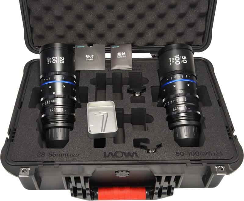 Laowa Nanomorph S35 Zoom 2-Lens&nbsp;Bundle &nbsp;(28-55mm, 50-100mm) (Blue) - Arri PL - 2