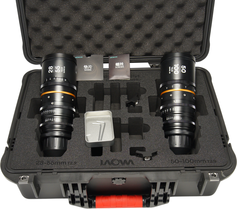 Laowa Nanomorph S35 Zoom 2-Lens&nbsp;Bundle &nbsp;(28-55mm, 50-100mm) (Amber) - Arri PL - 2