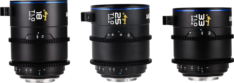Laowa Argus S35 Cine 3-Lens Bundle (18mm,25mm,33mm) - Fuji X