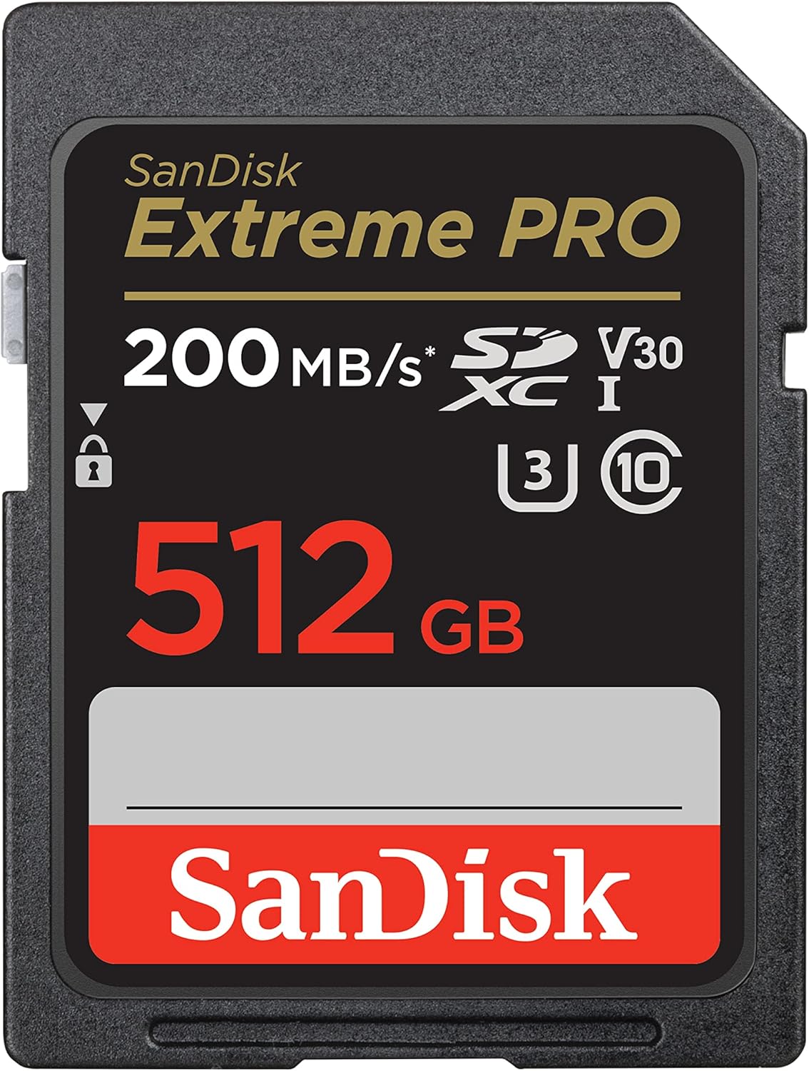 SanDisk Extreme Pro SDXC Class 10 UHS-I U3 V30 200/140MB/s 512GB