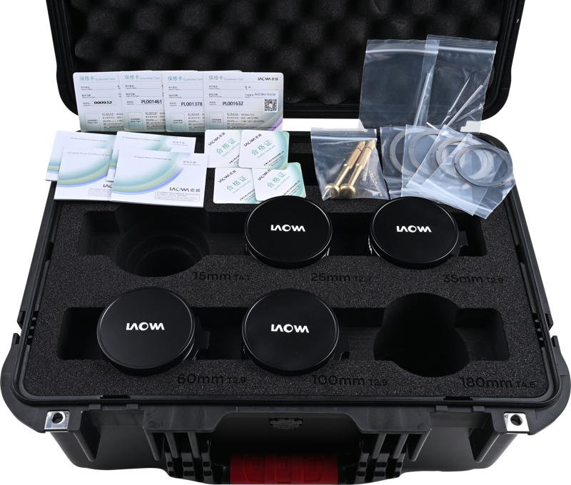 Laowa Sword Cine 4-Lens Bundle (25mm, 35mm, 60mm, 100mm) - Arri PL - 5