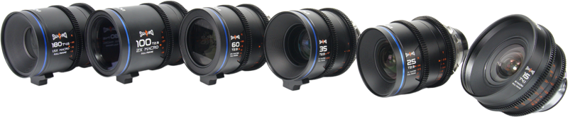 Laowa Sword Cine 6-Lens Bundle (15mm, 25mm, 35mm, 60mm, 100mm, 180mm) - Arri PL - 2