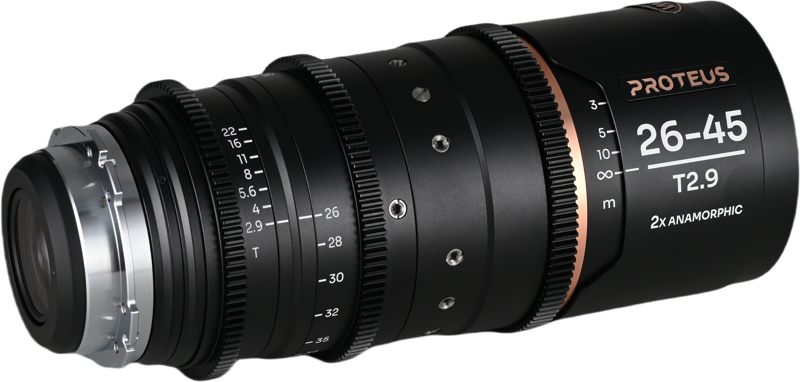 Laowa Proteus Zoom 2X Anamorphic 26-45mm T2.9 - Amber -  Arri PL/Canon EF - 4