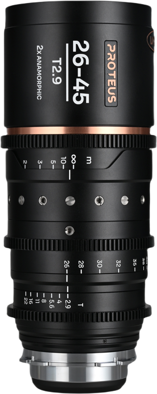 Laowa Proteus Zoom 2X Anamorphic 26-45mm T2.9 - Amber -  Arri PL/Canon EF