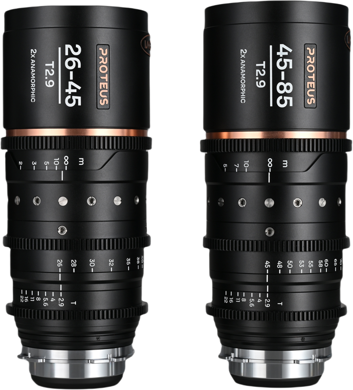 Laowa Proteus Zoom 2X Anamorphic 2-Lens Bundle (26-45mm, 45-85mm) - Blue - Arri PL/Canon EF