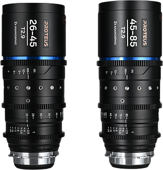 Laowa Proteus Zoom 2X Anamorphic 2-Lens Bundle (26-45mm, 45-85mm) - Amber - Arri PL/Canon EF