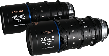 Laowa Proteus Zoom 2X Anamorphic 2-Lens Bundle (26-45mm, 45-85mm) - Amber - Arri PL/Canon EF
