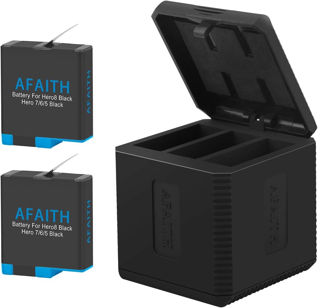 GoPro 8/7/6/5 Dual Battery Charger + Telesin Battery