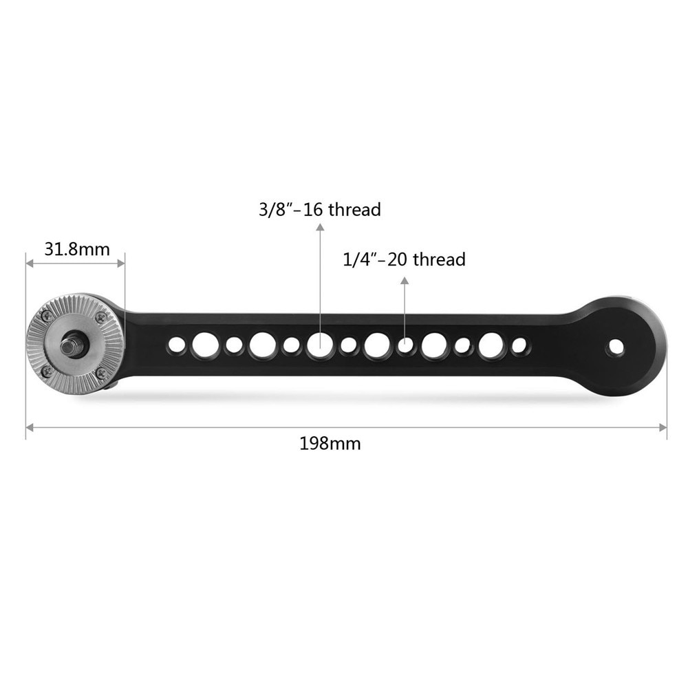 SmallRig Extension Arm with 2 Arri Rosettes 1807 - 2