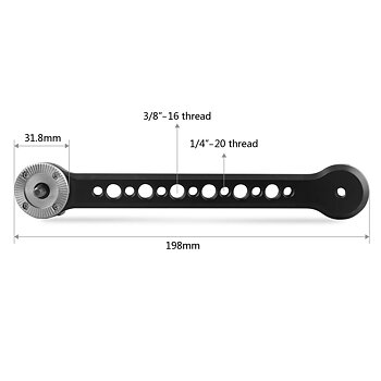 SmallRig Extension Arm with 2 Arri Rosettes 1807