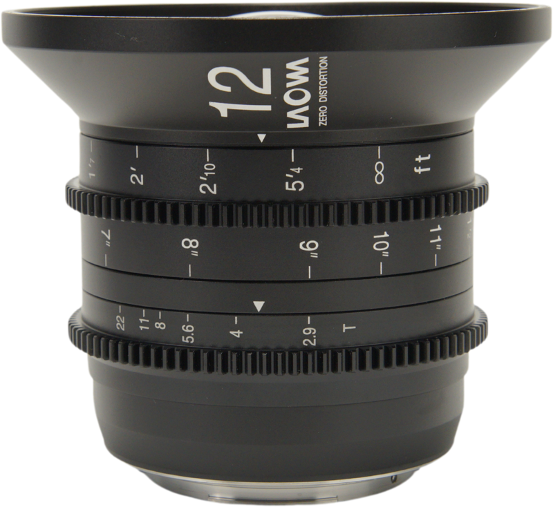 Laowa 12mm T2.9 Zero-D Cine Lens - Canon EF (feet)