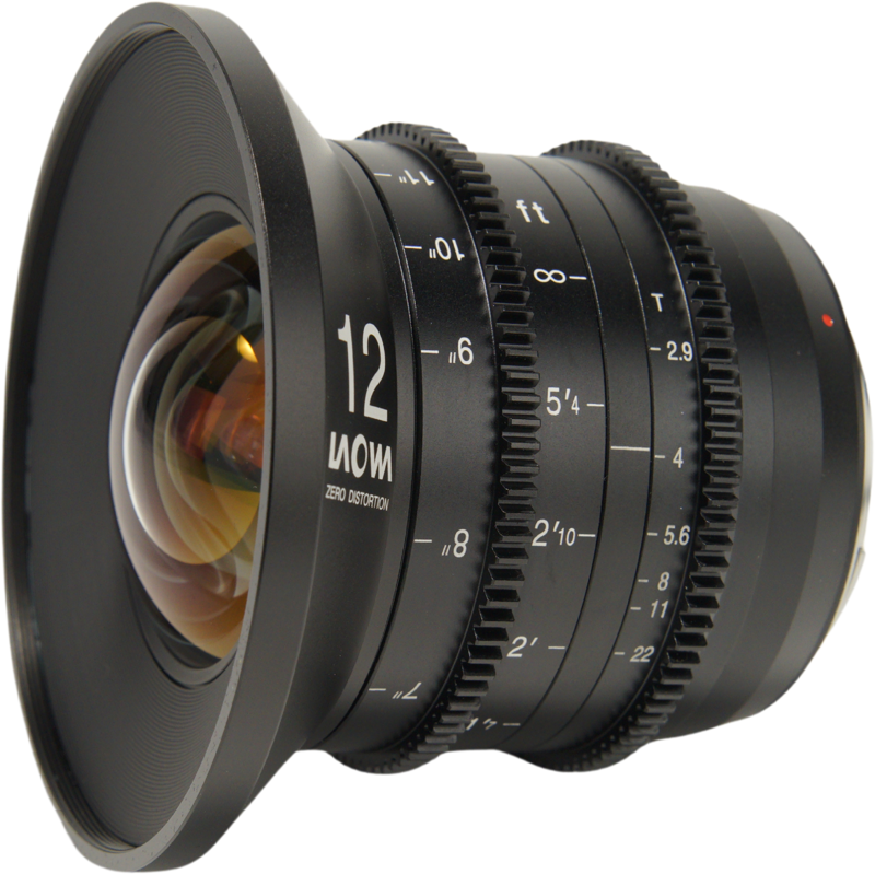 Laowa 12mm T2.9 Zero-D Cine Lens - Canon EF (feet) - 3